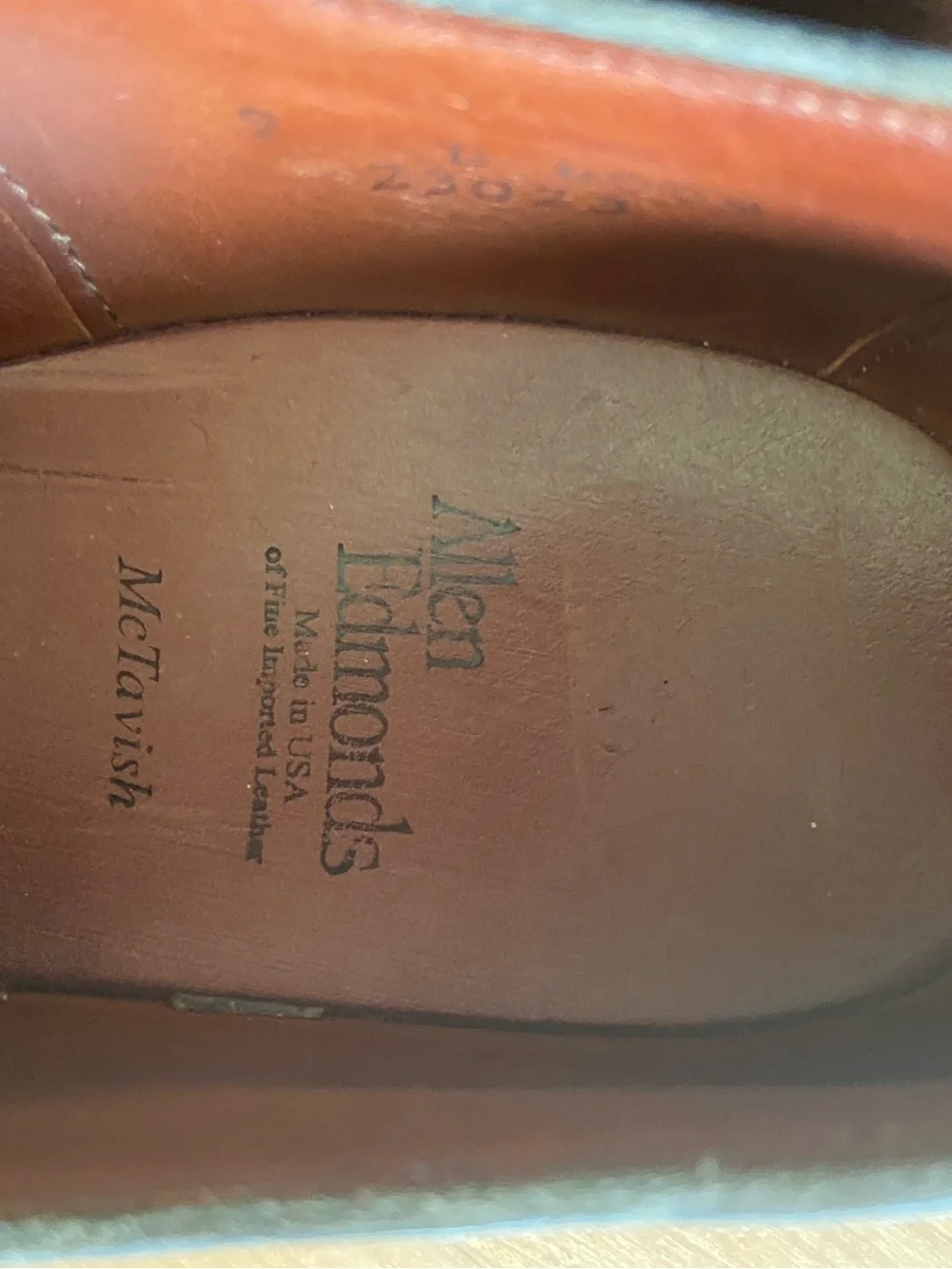 Allen Edmonds McTavish Black Calf Leather Wingtip Oxfords sz US 9D. Made in USA